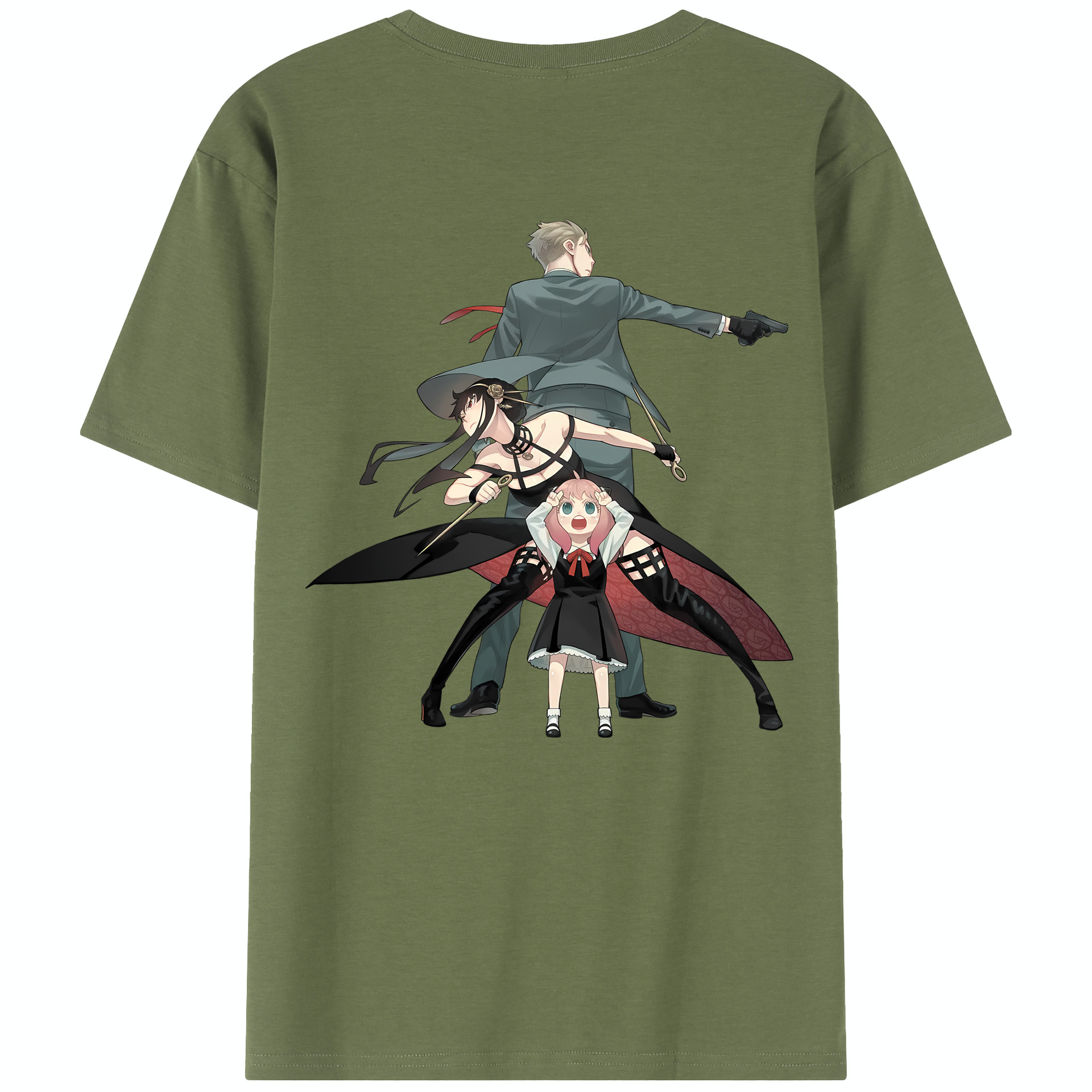（画像用） SPY×FAMILY间谍家家酒 綿100％半袖Tシャツ（背面プリント）